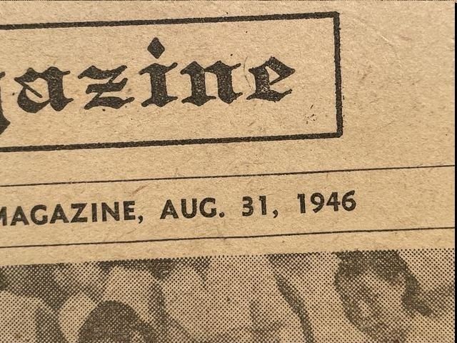 Original Early Postwar Nippon Times Magazine, Aug. 31st 1946 — image 2