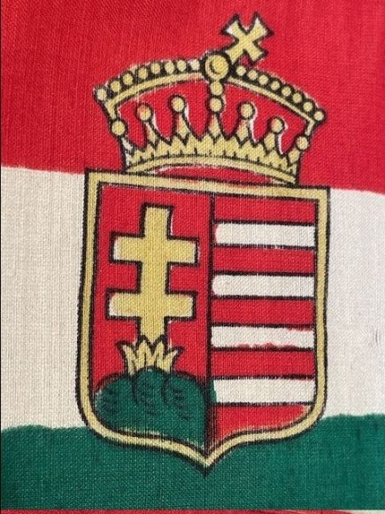Original WWI Austro-Hungarian Small Flag — image 2