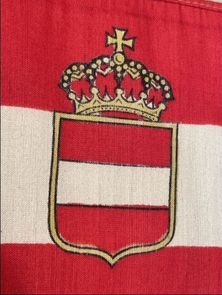Original WWI Austro-Hungarian Small Flag — image 3