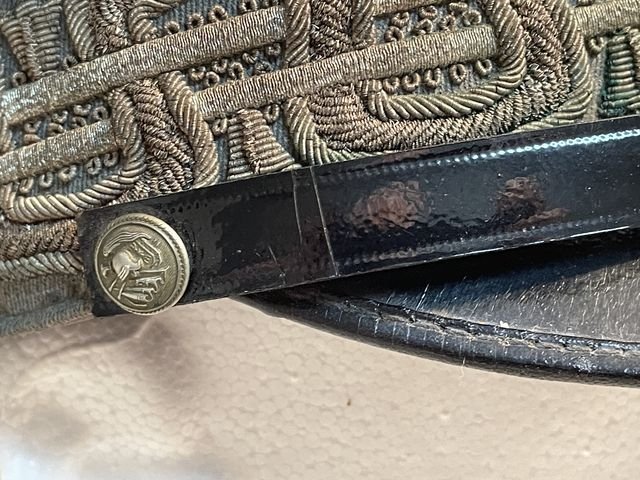 Original WWII Italian Division Level General's Visor Hat — image 15