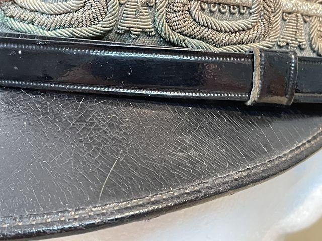 Original WWII Italian Division Level General's Visor Hat — image 18