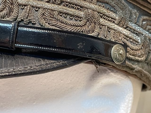 Original WWII Italian Division Level General's Visor Hat — image 19