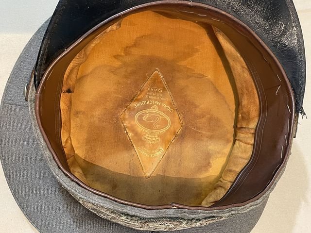 Original WWII Italian Division Level General's Visor Hat — image 31