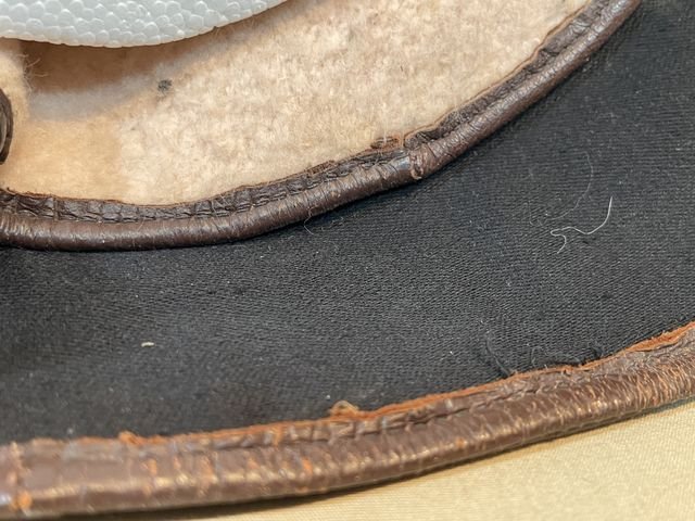 Original Pre-WWII Civilian Aviator's Protective Leather Hood — image 19