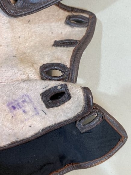 Original Pre-WWII Civilian Aviator's Protective Leather Hood — image 23