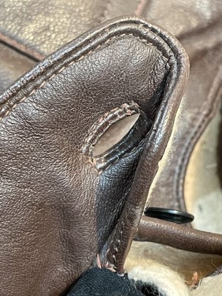 Original Pre-WWII Civilian Aviator's Protective Leather Hood — image 26