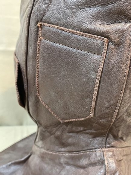 Original Pre-WWII Civilian Aviator's Protective Leather Hood — image 9