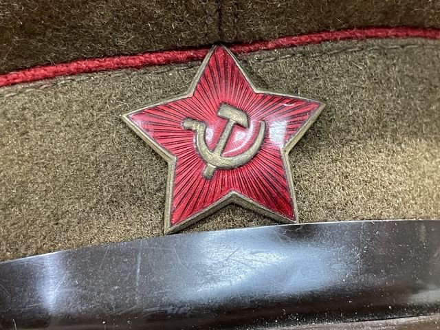 Original? WWII Russian Infantry Peaked Cap — image 3