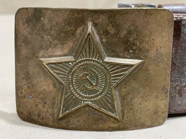 Original COLD WAR Russian Belt and Buckle — image 2