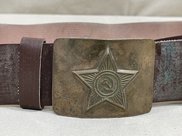 Original COLD WAR Russian Belt and Buckle — image 9
