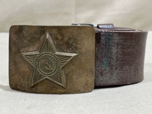 Original COLD WAR Russian Belt and Buckle