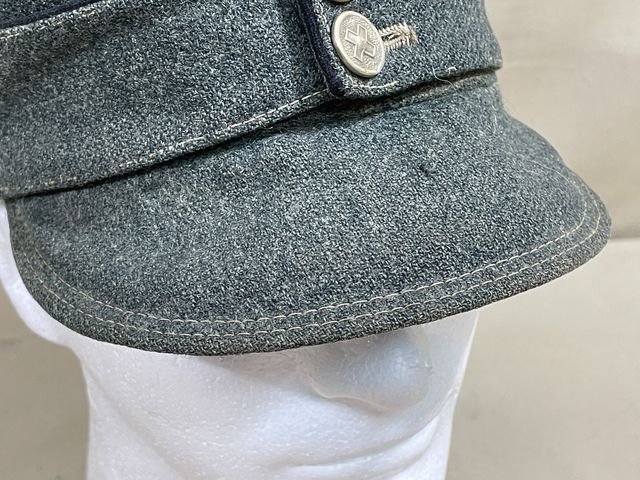 Original WWII Swiss Army M43 Style Cap, Size 57 — image 10