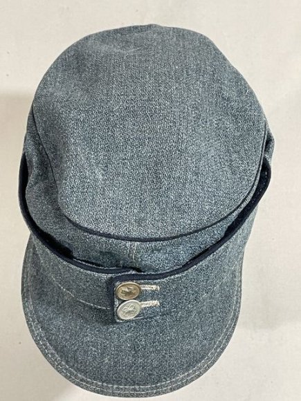 Original WWII Swiss Army M43 Style Cap, Size 57 — image 11