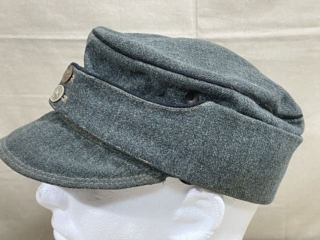 Original WWII Swiss Army M43 Style Cap, Size 57 — image 4