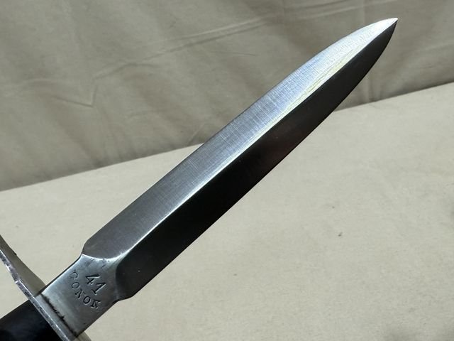 Original WWII French Fighting Knife and Scabbard, Made During German Occupation! — image 4