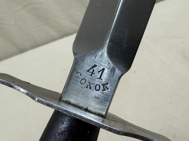 Original WWII French Fighting Knife and Scabbard, Made During German Occupation! — image 5