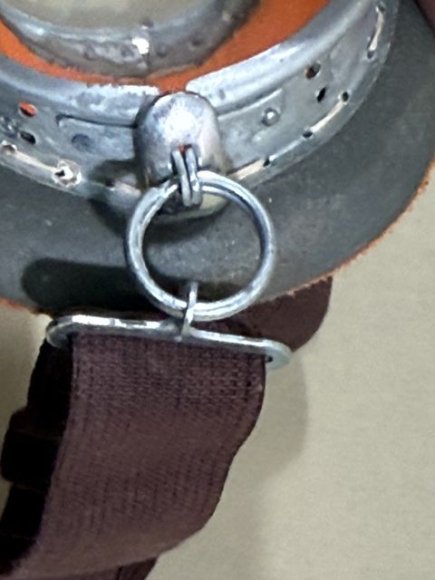 Original 1973 COLD WAR Russian Flight Helmet Goggles — image 4