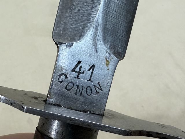 Original WWII French Fighting Knife and Scabbard, Made During German Occupation! — image 6