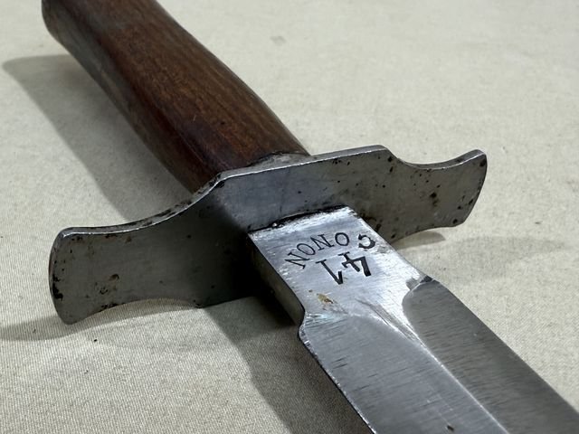 Original WWII French Fighting Knife and Scabbard, Made During German Occupation! — image 7