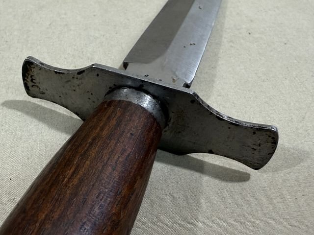 Original WWII French Fighting Knife and Scabbard, Made During German Occupation! — image 8