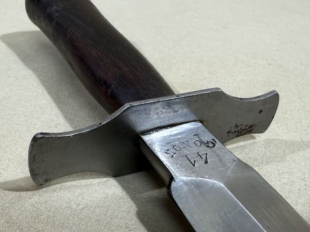 Original WWII French Fighting Knife and Scabbard, Made During German Occupation! — image 7