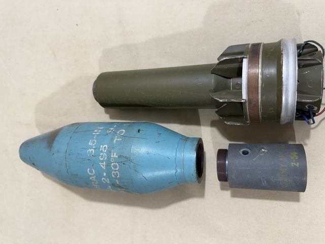 Original Korean War Era US 3.5' Super Bazooka Training Rocket, M29A2 — image 26