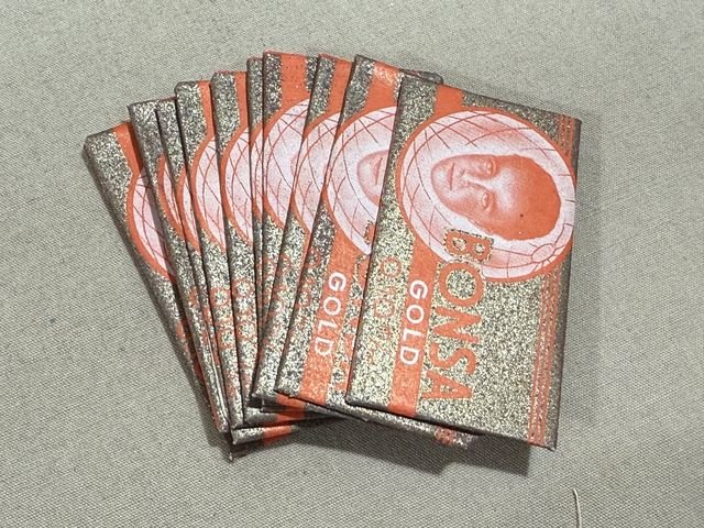 Original WWII German Box of 10 Razor Blades, BONSA GOLD — image 6