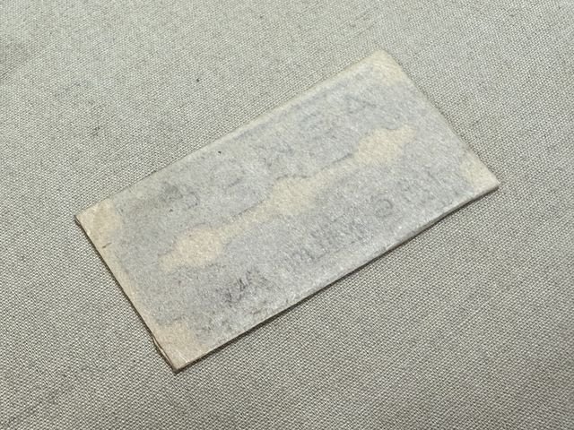 Original WWII German Box of 10 Razor Blades, BONSA GOLD — image 7