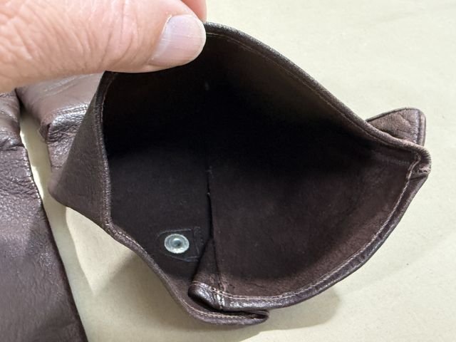 Original WWII? German All Leather Flight Gloves, Pair — image 12