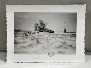 Original WWII German Explosion 'Secret!' Photograph, Geheim!