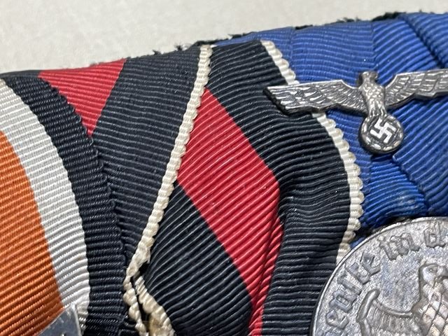 Original WWII German 3-Position Parade Medal Bar, 1939 Iron Cross 2nd Class — image 6