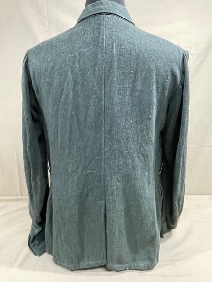 Original WWII German Luftwaffe Reed Green HBT Combat Tunic — image 17