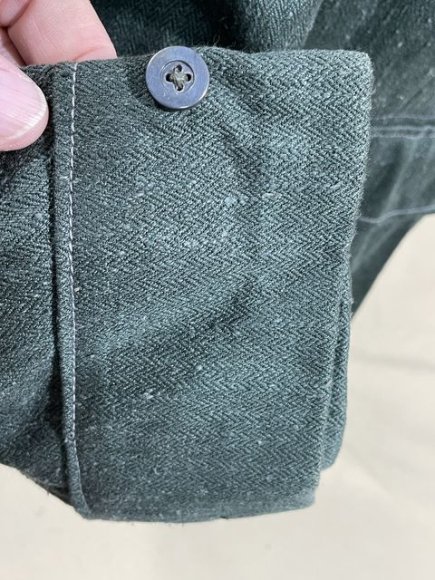 Original WWII German Luftwaffe Reed Green HBT Combat Tunic — image 24