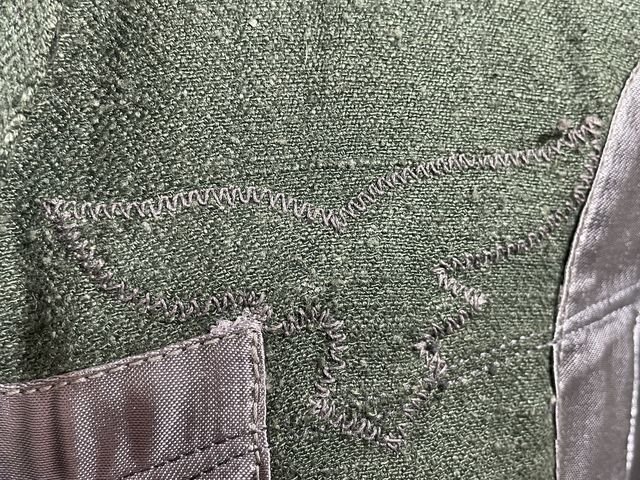 Original WWII German Luftwaffe Reed Green HBT Combat Tunic — image 27