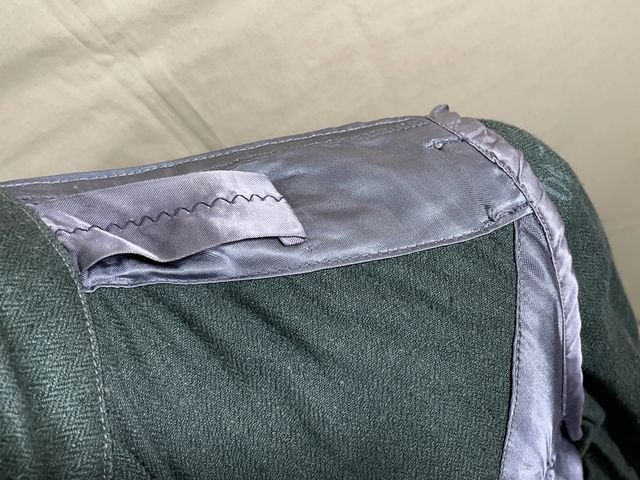 Original WWII German Luftwaffe Reed Green HBT Combat Tunic — image 28