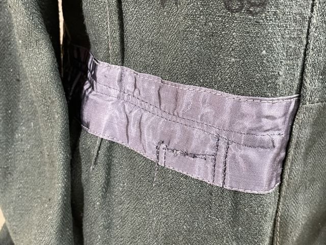 Original WWII German Luftwaffe Reed Green HBT Combat Tunic — image 32