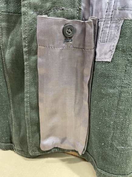Original WWII German Luftwaffe Reed Green HBT Combat Tunic — image 33