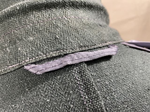 Original WWII German Luftwaffe Reed Green HBT Combat Tunic — image 39