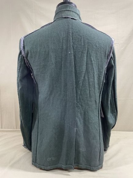 Original WWII German Luftwaffe Reed Green HBT Combat Tunic — image 40