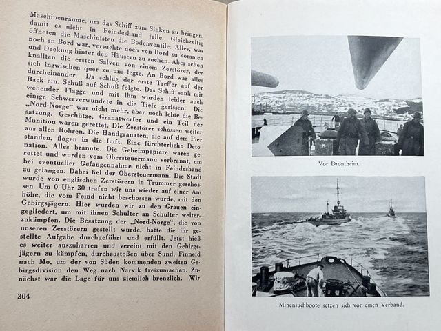 Original WWII German Kriegsmarine Book Die Kriegsmarine erobert Norwegens Fjorde — image 11