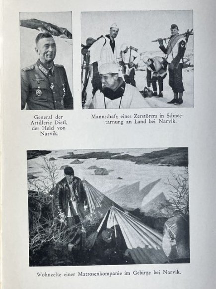 Original WWII German Kriegsmarine Book Die Kriegsmarine erobert Norwegens Fjorde — image 12