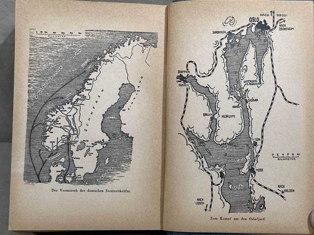 Original WWII German Kriegsmarine Book Die Kriegsmarine erobert Norwegens Fjorde — image 14