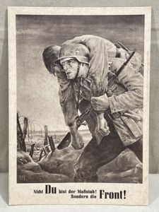 Original WWII German Commemorative Postcard, Day of the NSDAP