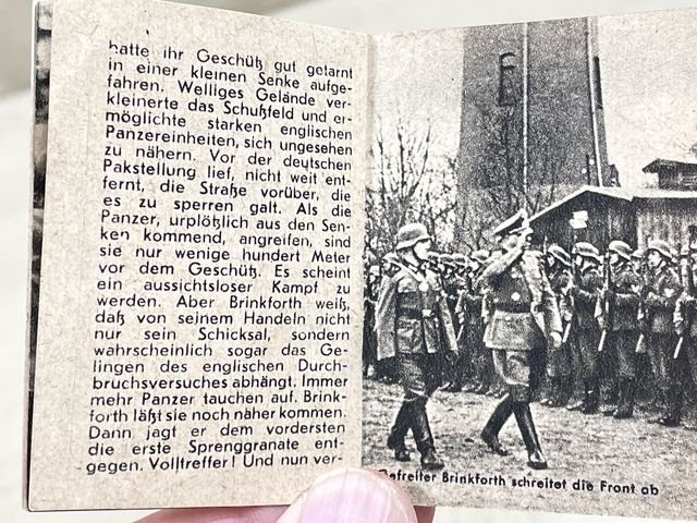 Original WWII German WHW Donation Booklet, Ritterkreuztr‰ger Hubert Brinkforth — image 5