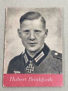 Original WWII German WHW Donation Booklet, Ritterkreuztr‰ger Hubert Brinkforth
