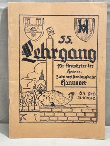 Original WWII German Course for Army Paymaster Candidates Book, Lehrgang …