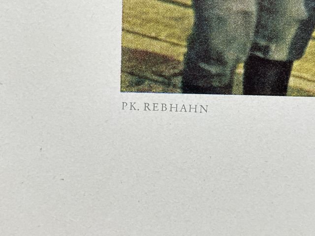 Original WWII German Military Themed Color Print, TANK HUNTERS TRANSPORTED — image 6