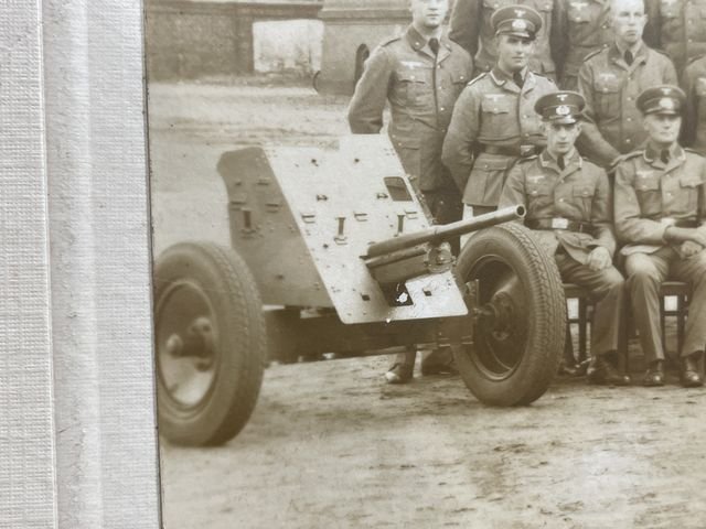 Original 1935 German Heer (Army) Formation Photo on Stiff Backing, Tank Hunters PAK 36 — image 3