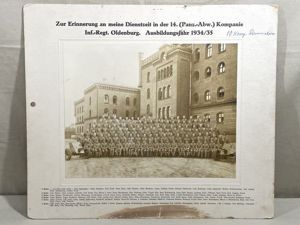 Original 1935 German Heer (Army) Formation Photo on Stiff Backing, …