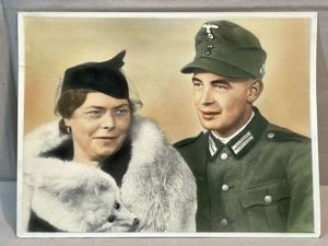 Original WWII German Gebirgsjðger Soldier's Color Enhanced Photograph